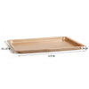 Oven Plate Non-stick Baking Tool Rectangle Golden large size 37x25.5x1.8cm