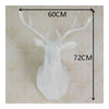 Large Size Plastic Deer Head Wall Hanging Decoration white