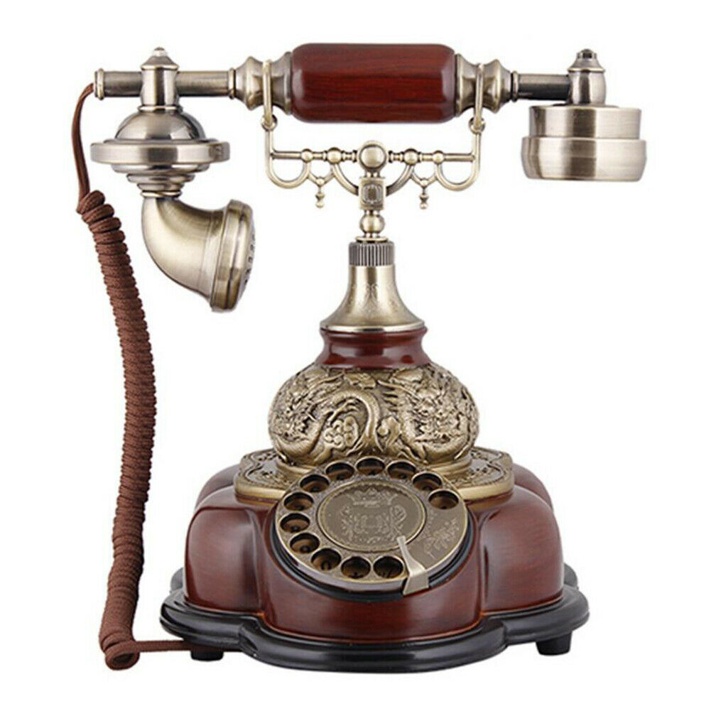 Antique Style Rotary Phone Princess French Style Old Fashioned Handset Telephone