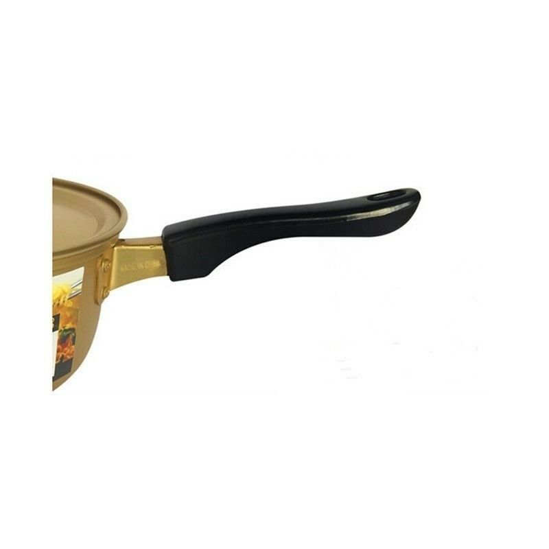 Korean Stretched Noodles Pot Yellow Aluminum Pot Instant Noodles Thick  18cm