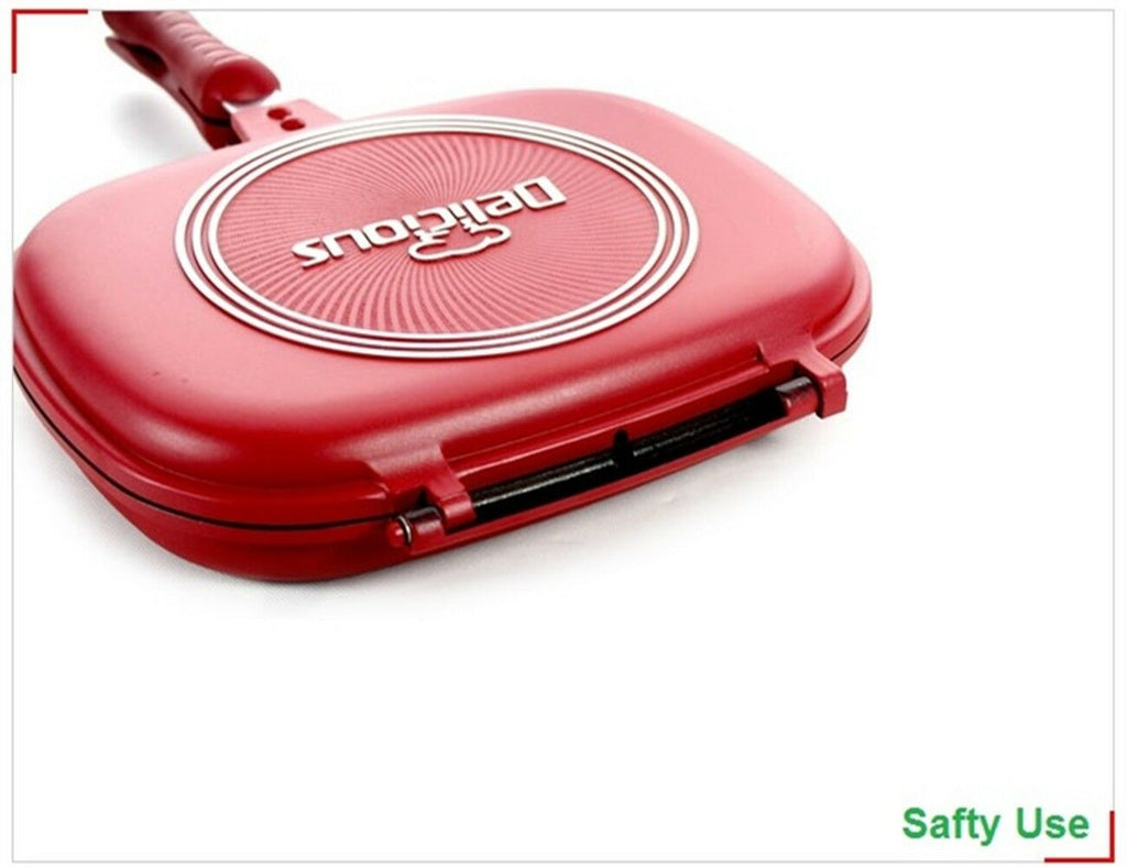 double-sided frying pans cooker 30cm non-stick pancake pan Smokeless Oiless