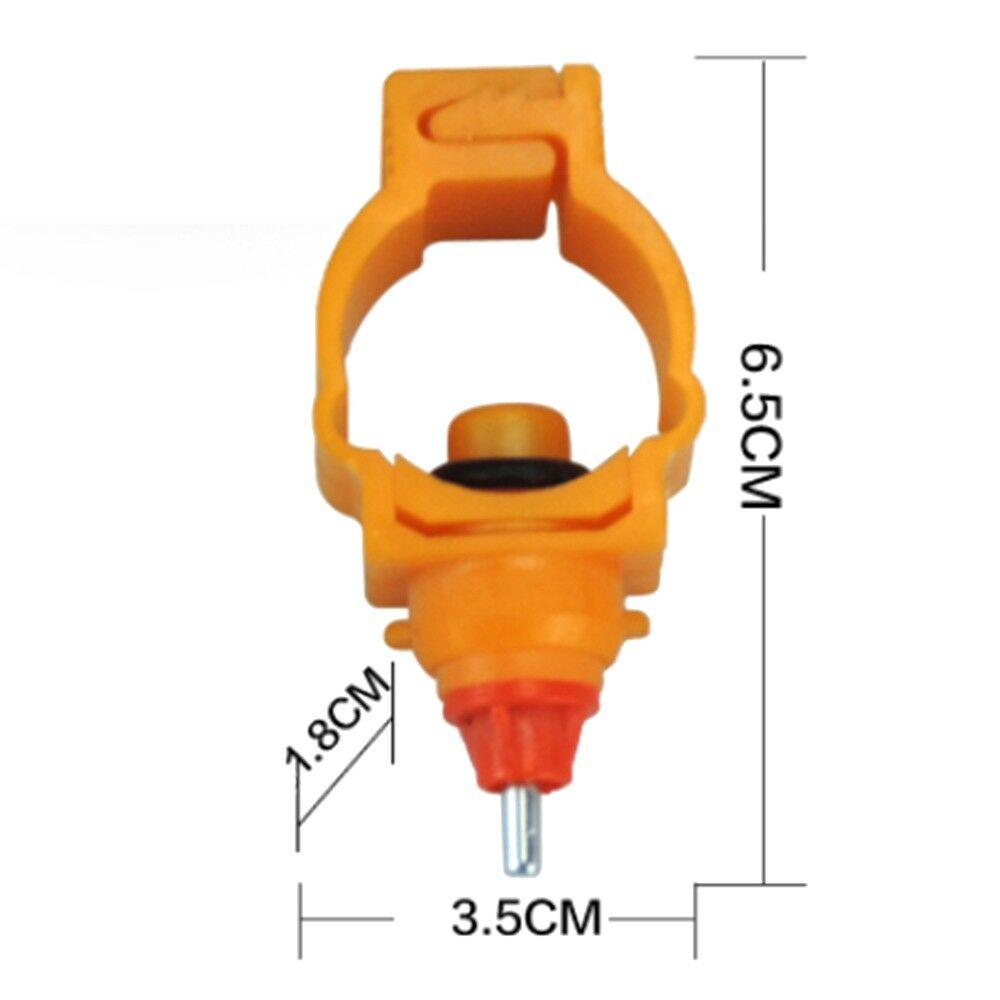 100pcs Chicken Nipple Waterer Drinker Automatic Spring Clip Type