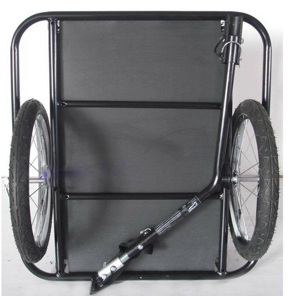 two wheel foldable bicycle bike trailer luggage barrow baggage car cargo trailer