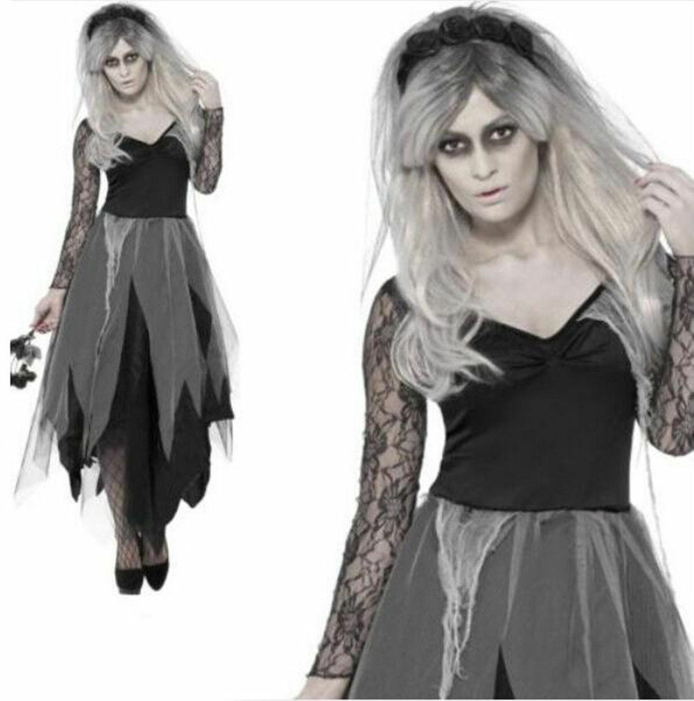 Dead Bride Costume, Corpse Bride Costume, Corpse Bride Halloween Dress,  Halloween Costume Woman Gothic, Bride Zombie Costume 