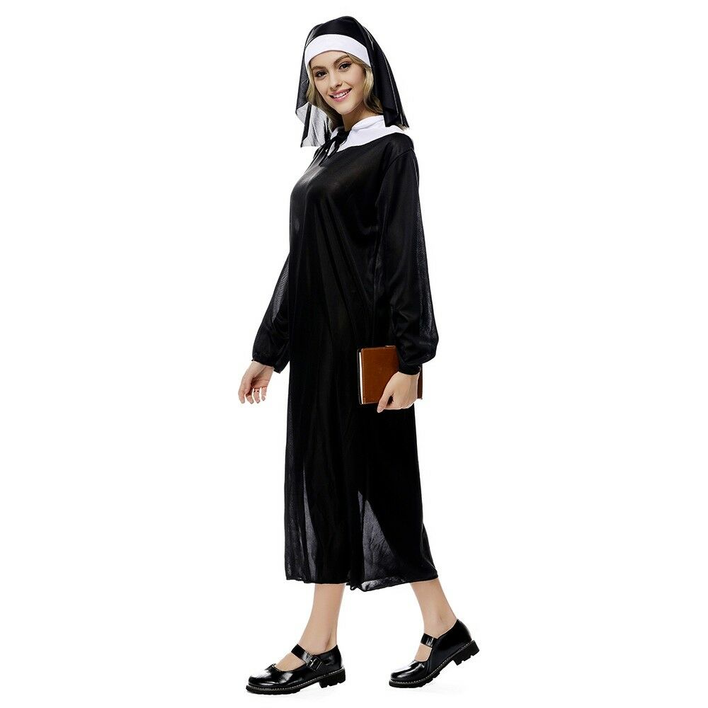 Halloween Cosplay Nun Virgin Mary Costume