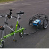 two wheel foldable bicycle bike trailer luggage barrow baggage car cargo trailer
