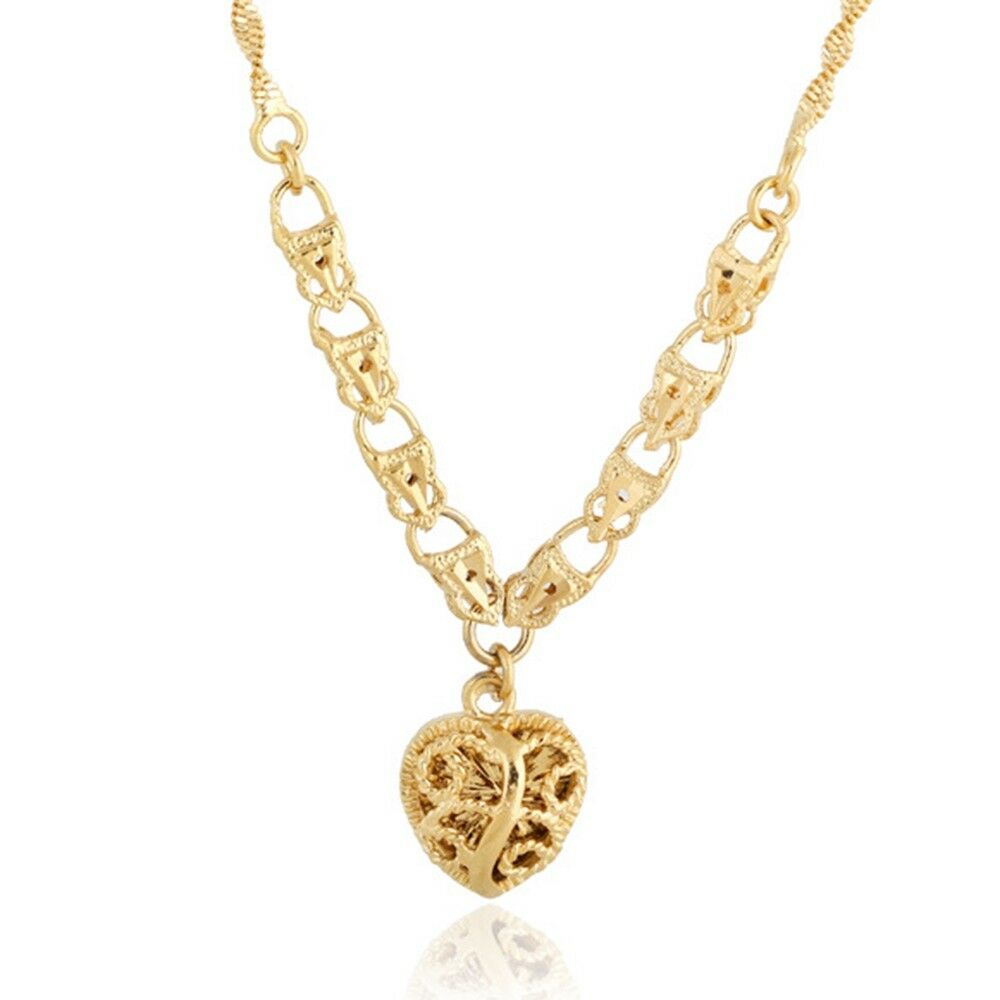 Hollow Love Heart Peach Necklace