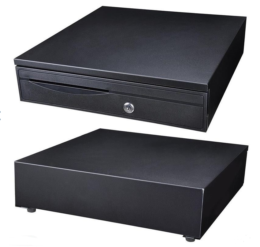 Cash Drawer Safe Box 5 Bill 5 Coin Tray for POS Printer Store Money Lock Storage