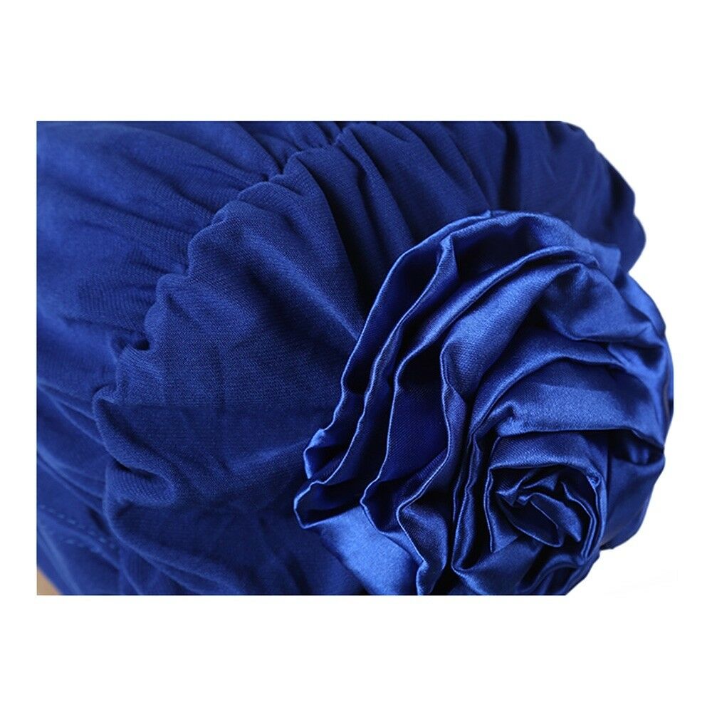 Muslim Scarf Kerchief Hat Flower Casual   coffee