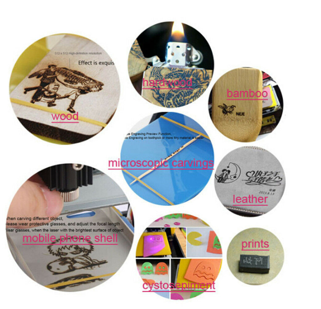 500mW Hammer miniature engraving machine USB DIY Laser Engraver box