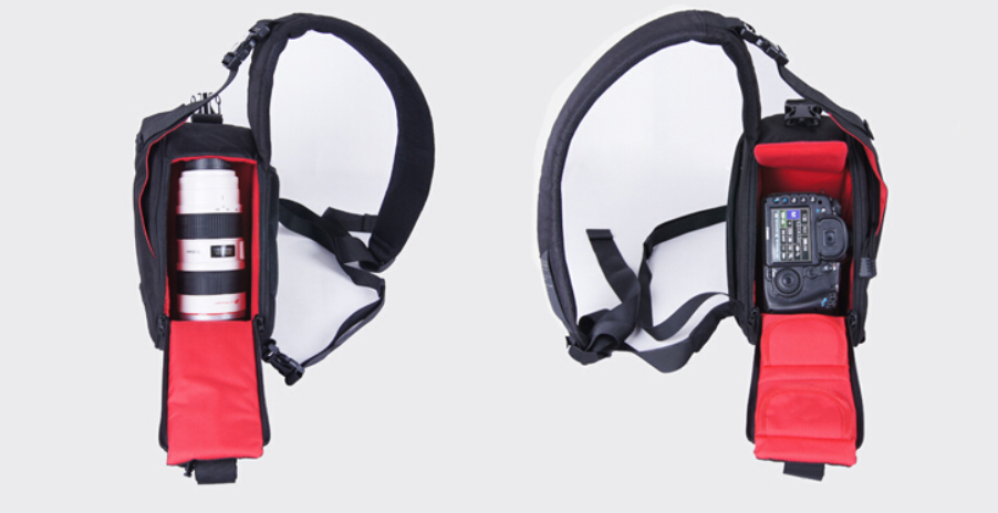 Triangle Chest Shoulder Camera Bag for DSLR Canon Nikon Universal