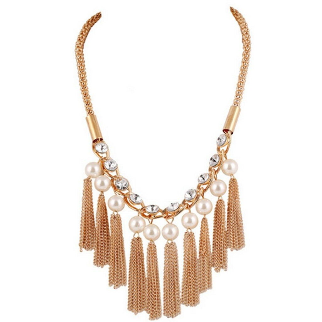 European Exaggerated Big Brand Ornament Environment-friendly Alloy Waterdrop Nec