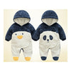 Infant Cotton Rompers One-pieces Thick Jumpsuits 0-3-6 months penguin 59cm