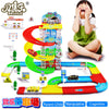 DIY children puzzle assembled three-track car simulation model toy car park suit