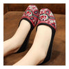 Old Beijing Cloth Shoes Casual National Style Splicing    black