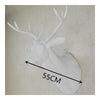 Large Size Plastic Deer Head Wall Hanging Decoration white