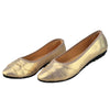Plane Women Pointed Casual Flat Low-cut Shoes   golden