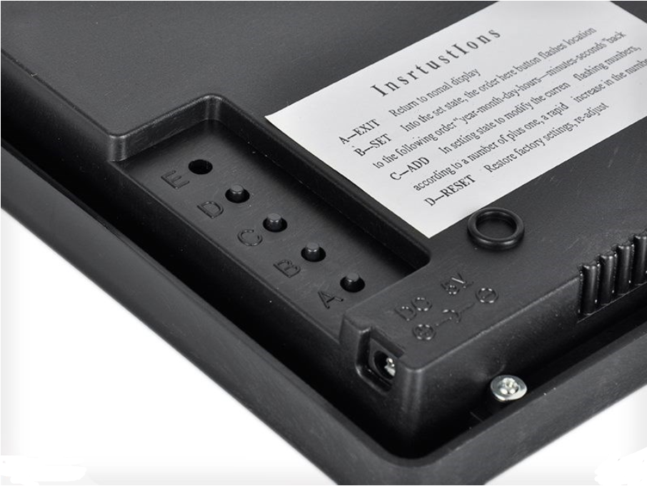 Wall Mount Digital Clock LED Electric Modern Day Date Calendar