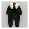 Infant Boy Girl Baby Thick Warm Penguin OPne-pieces 0-1-2 years old black 66cm