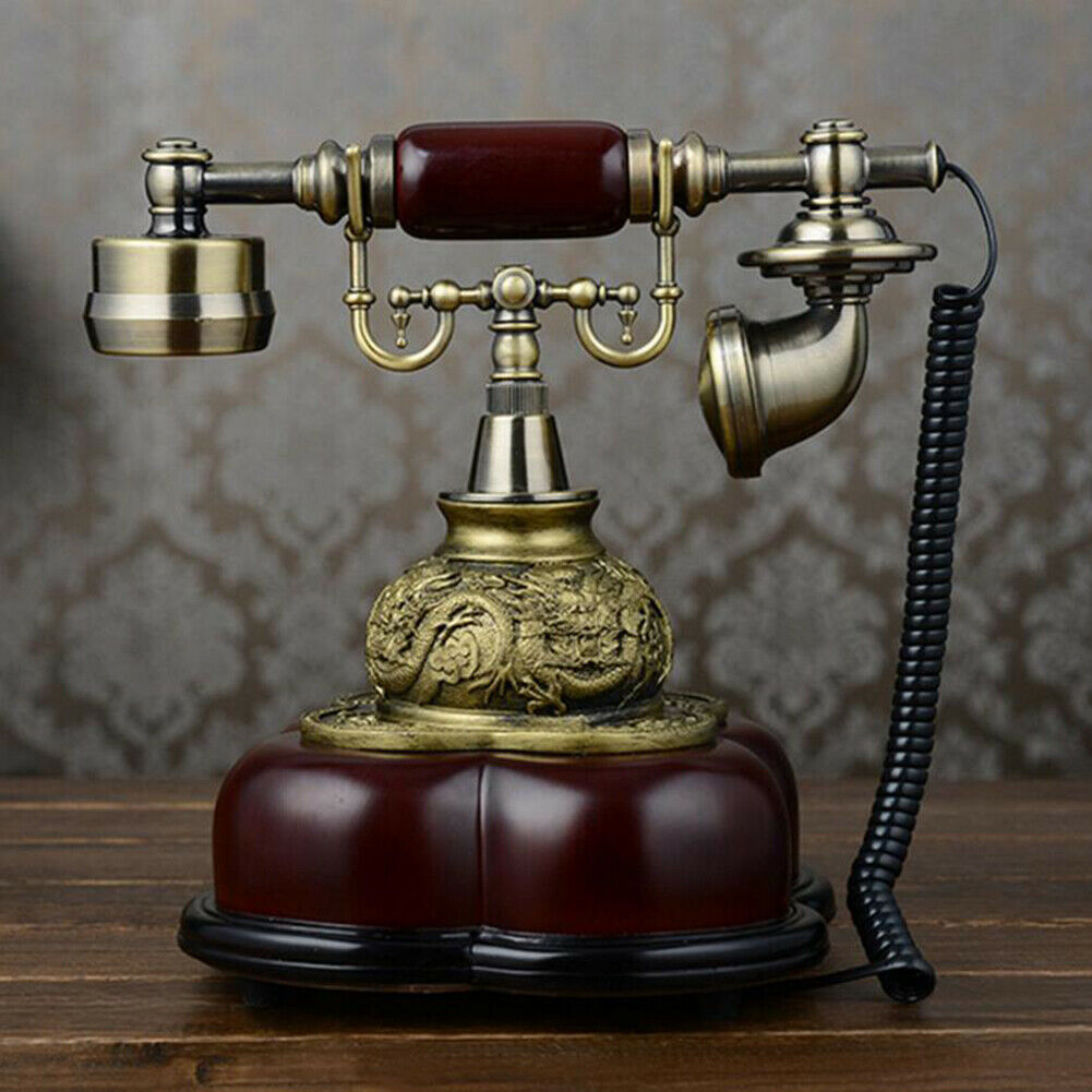 Antique Style Rotary Phone Princess French Style Old Fashioned Handset Telephone