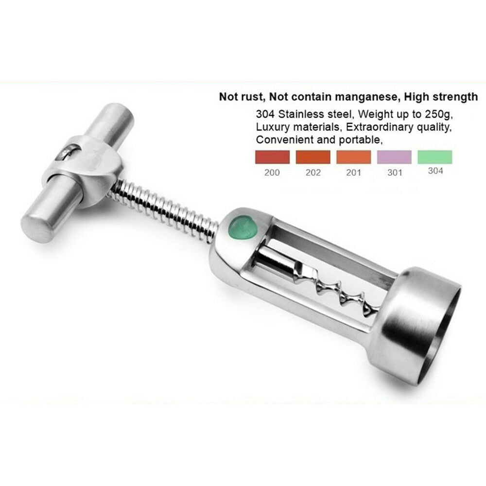 304 Stainless steel Red wine bottle opener Cross screw opener Corkscrew