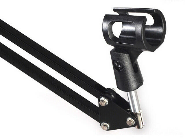Portable Desk Microphone Mic Suspension Boom Scissor Arm Stand Holder