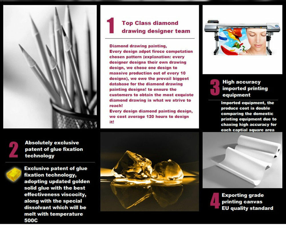 5D Crystal round diamond paste diamond drill diamond drill stick painting fish