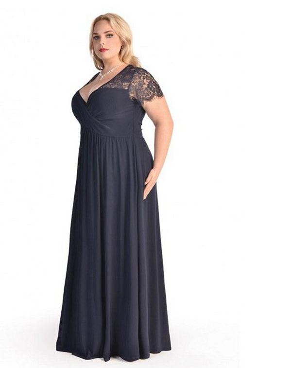 Lace Wrap Style Long Cocktail Evening Party Gown Dress  Red Blue Black oversized