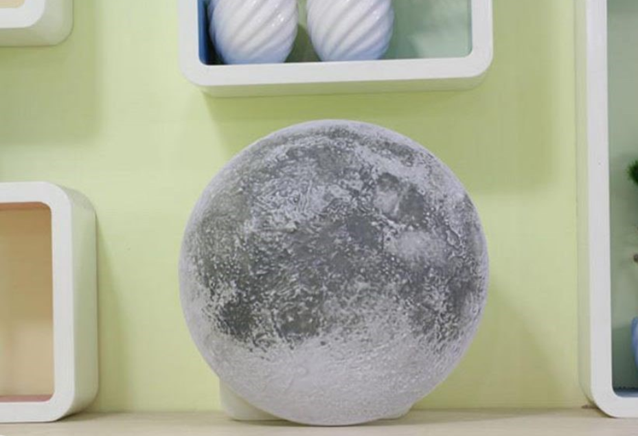 LED Night Light Healing Moon Bedroom Decor Romantic Wall Lamp Remote Control
