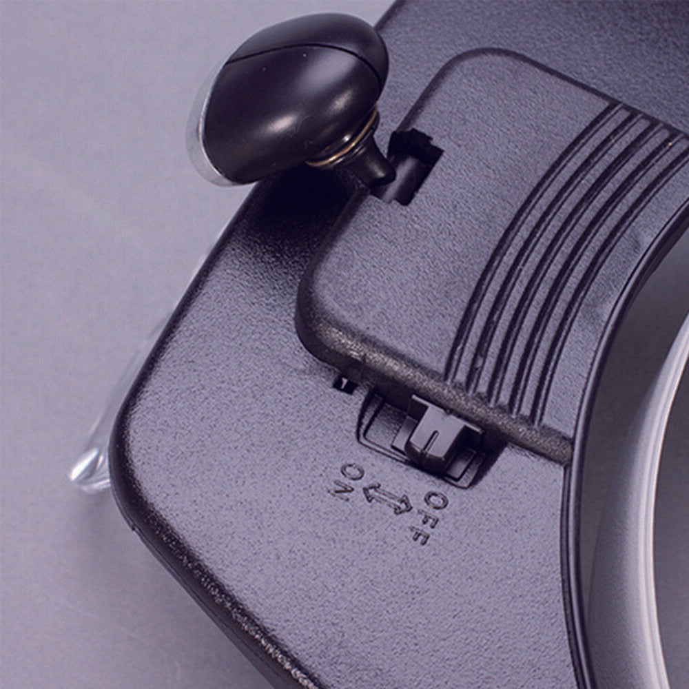 Headband Magnifier Visor Glasses LED Light 4Lens