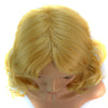 45cm Blonde Wavy Hair Cap one piece Wig