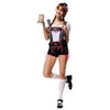 Luxury Embroidery Suspender Pants Costume Waitress Halloween