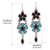 the teardrop-shaped earrings BROWN
