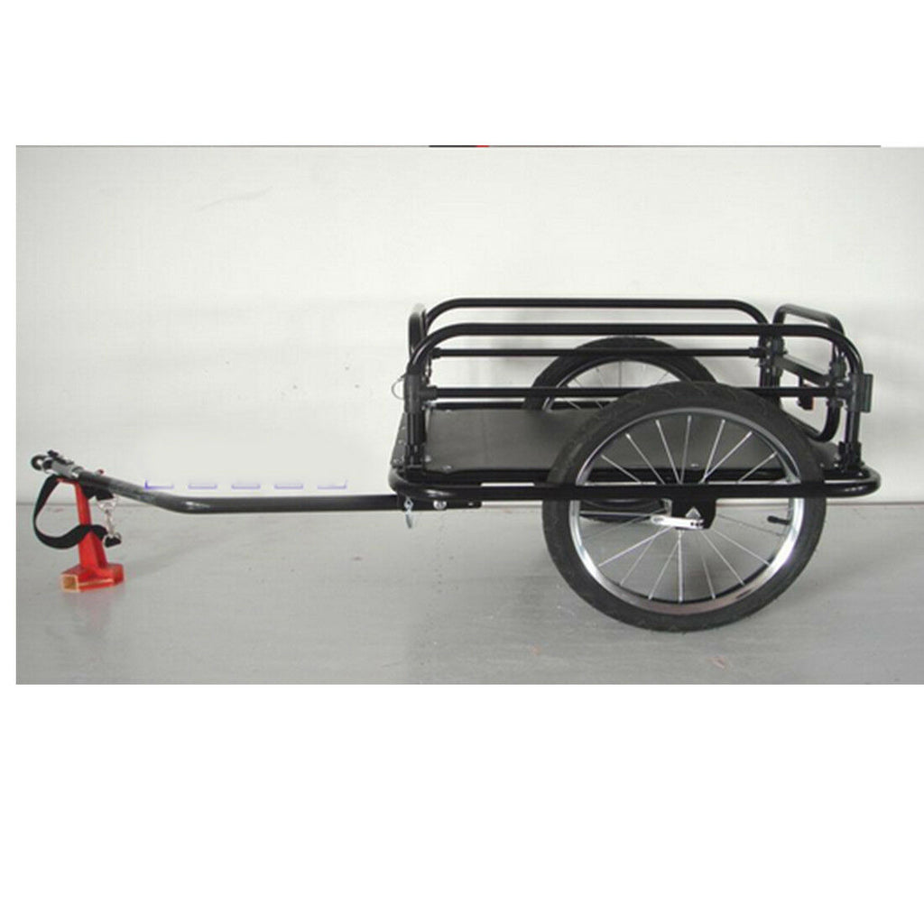 two wheel foldable bicycle bike trailer luggage barrow baggage car cargo trailer