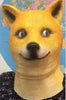 Dog Head Mask Rubber Latex Animal Costume Full head Mask Halloween Costume Fancy
