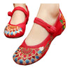 Square Dance Old Beijing Cloth Shoes Embroidered National Style    red