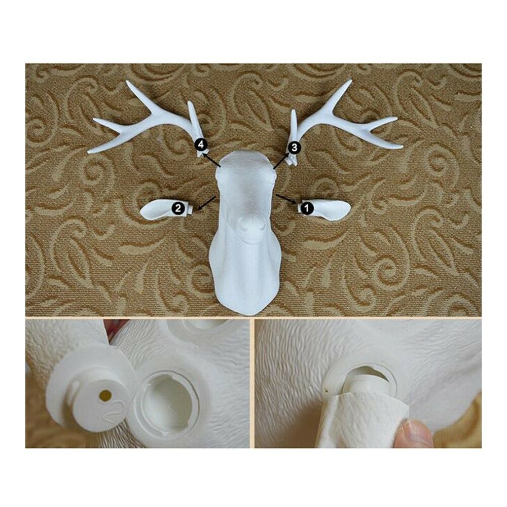 Large Size Plastic Deer Head Wall Hanging Decoration bronze
