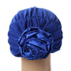 Muslim Scarf Kerchief Hat Flower Casual   coffee