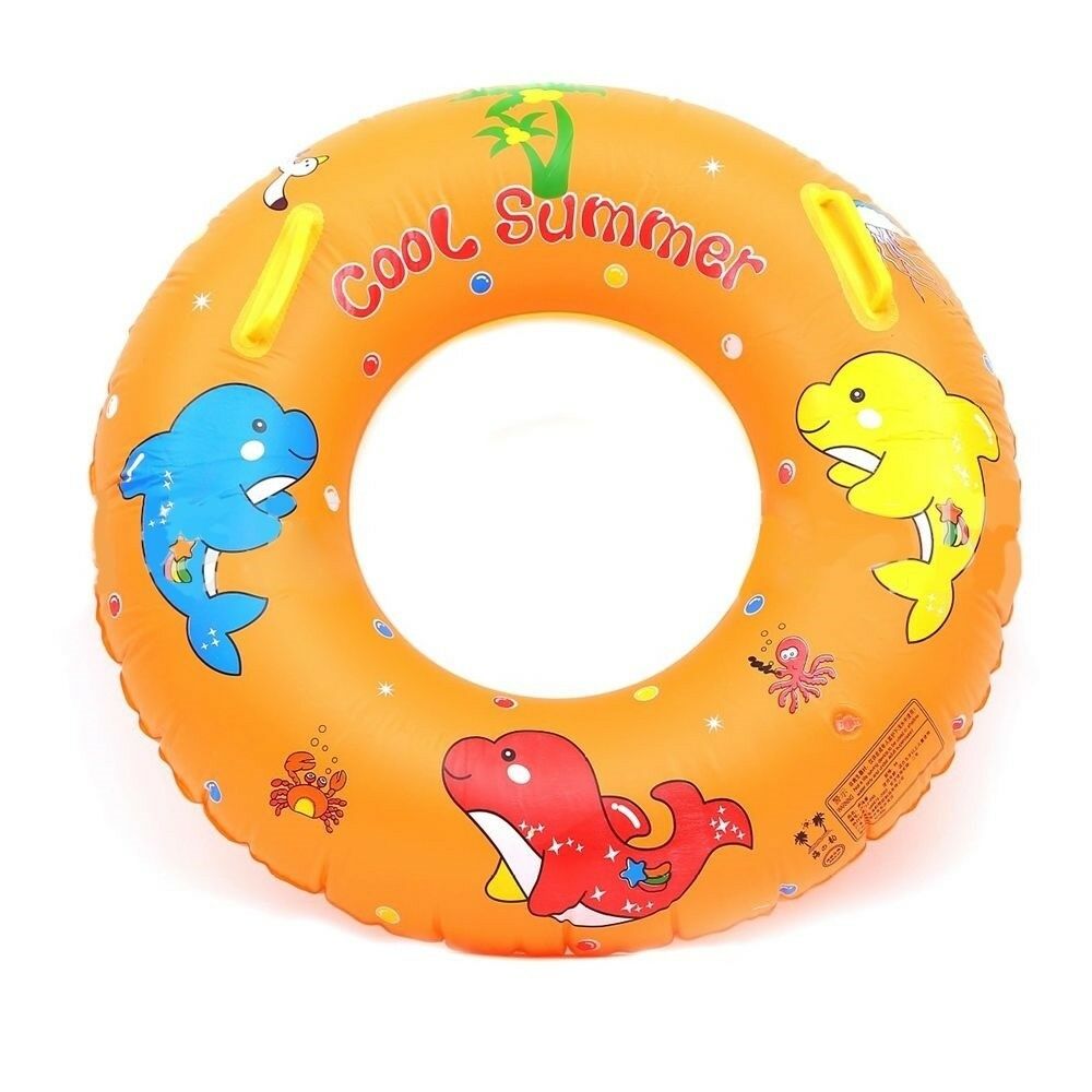 90cm Children Inflatable Swim Ring Dolphin