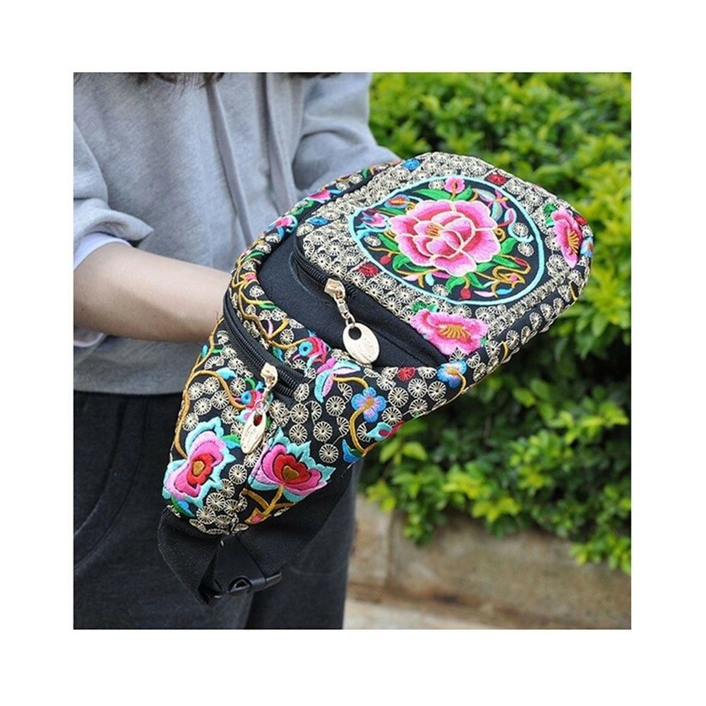 New Original Design Cosmetic Bag Woman's Bag High Volume Waist Bag    copper cra