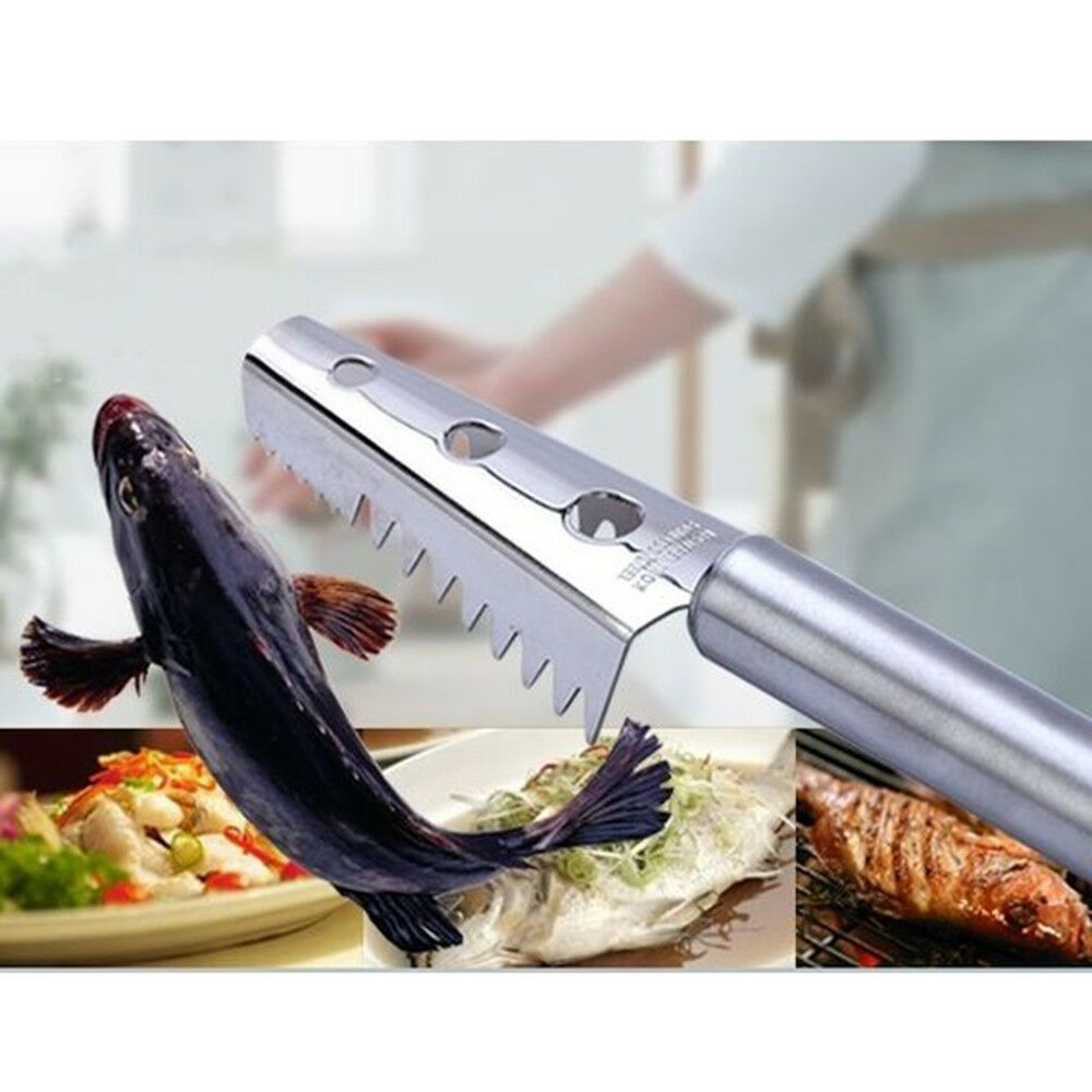 304 Stainless steel scraping scales fish scaler Skinner VBARS