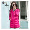 Light Thin Down Coat Woman Middle Long Hoodied