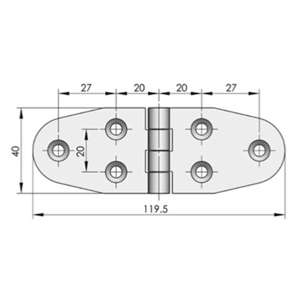 304 Stainless Steel Marine Yacht Hinge