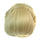 12x10cm European Vintage Chignon Hair cap Pack Double Braids Wig Bun Gold Blonde
