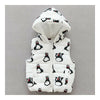 Infant Thick Baby Winter Boy Girl Cartoon Waistcoat Coat 0 1 2 3 years old white