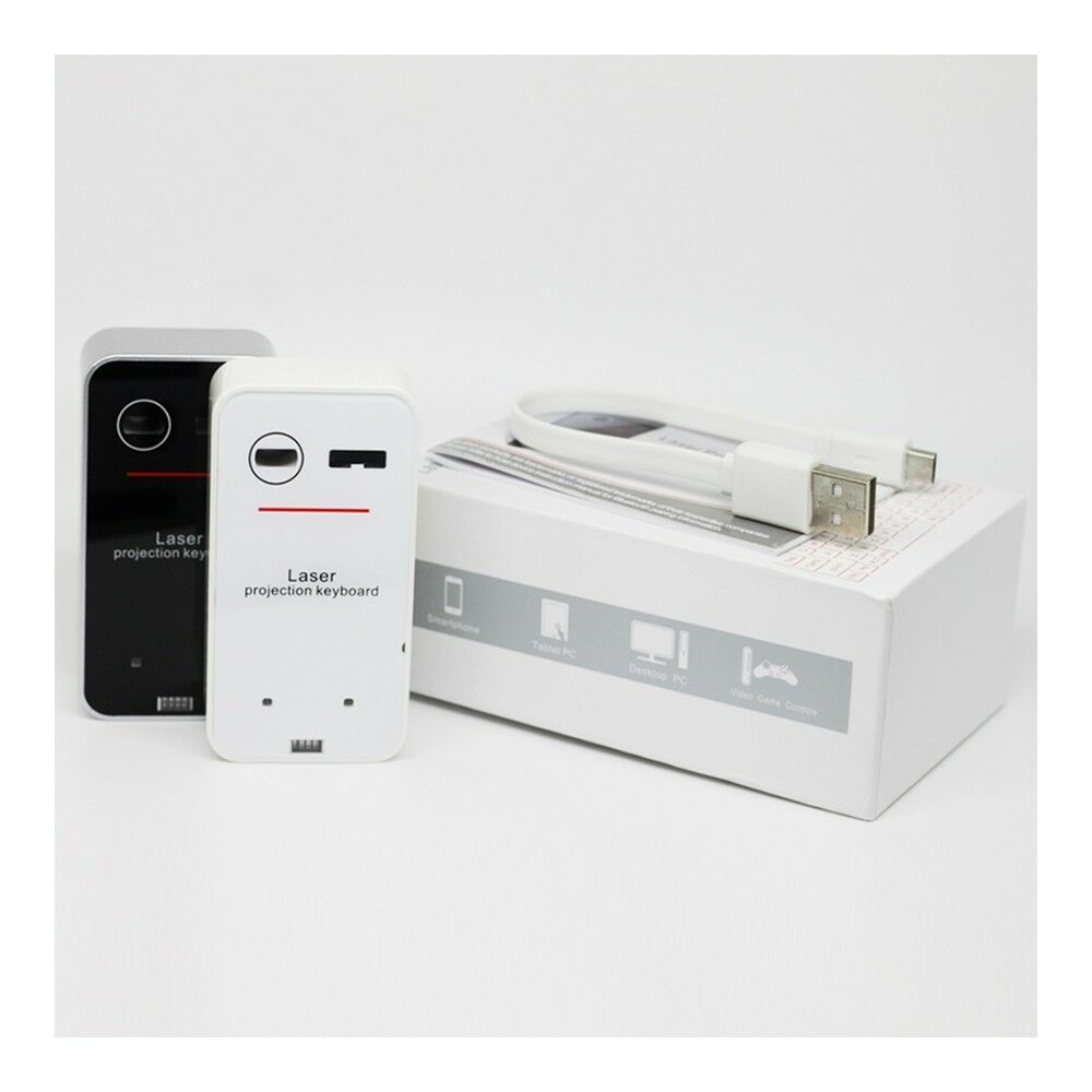 KB560 Wireless Bluetooth Laser Virtual Keyboard  White