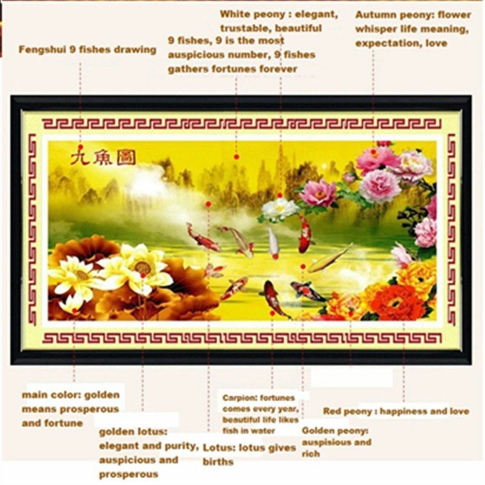 5D Crystal round diamond paste diamond drill diamond drill stick painting fish