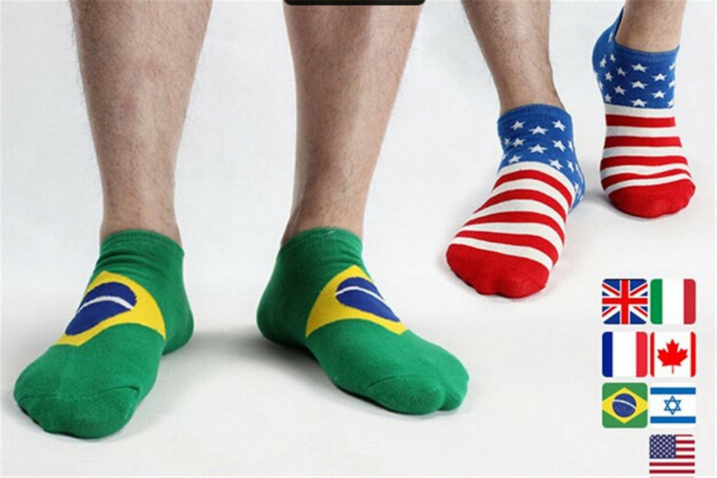 Socks Men's Male 7 pairs of FIags Ankle Socks