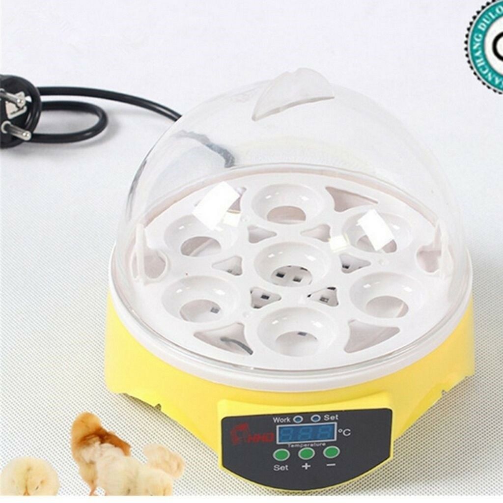 Mini Incubator 7Egg Capacity Automatic Digital Chicken Duck Bird Hatch Tool 110V