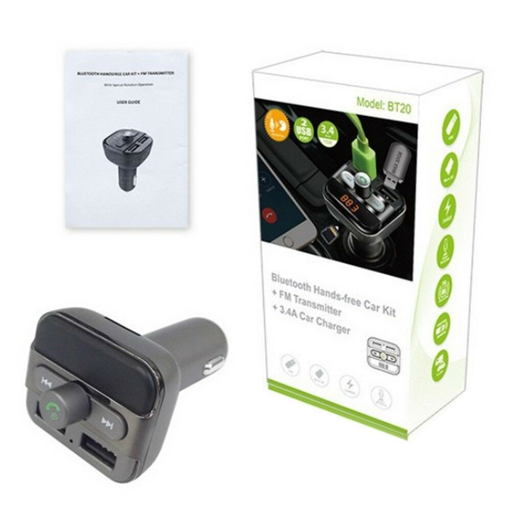 BT20 Car USB Bluetooth MP3 FM Emitter Hands-free